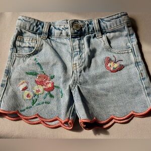 Monsoon Embroidered Jean Shorts